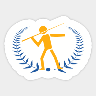 Javelin throw Javelins thrower Sticker